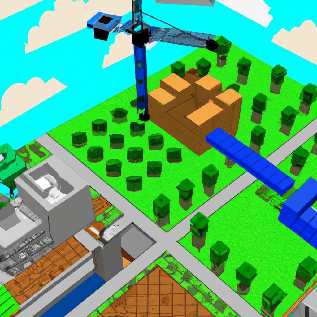 Подготовка к строительству города в Minecraft