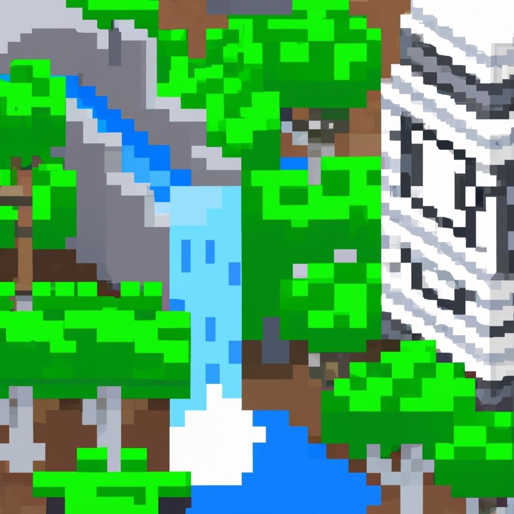 Как создать водопады и фонтаны в Minecraft